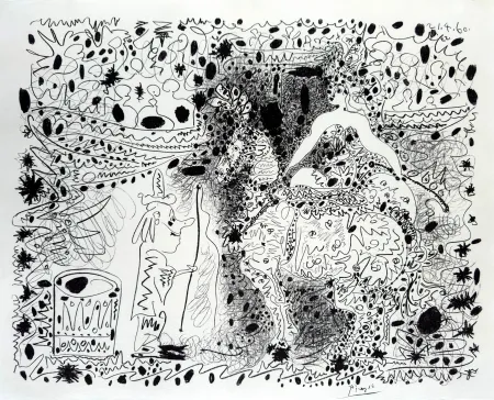 Litografía Picasso - L'Ecuyère (The Horsewoman)