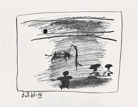 Litografía Picasso - Les Banderillas