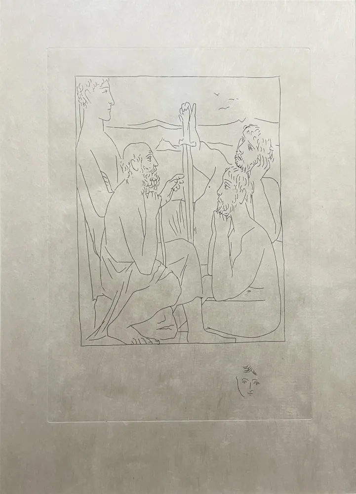 Aguafuerte Picasso - Les Métamorphoses : RÉCITS DE NESTOR SUR LA GUERRE DE TROIE (1931)