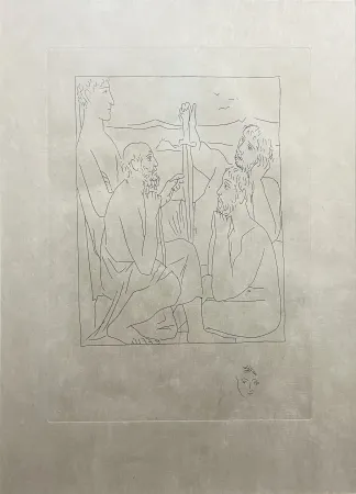 Aguafuerte Picasso - Les Métamorphoses : RÉCITS DE NESTOR SUR LA GUERRE DE TROIE (1931)