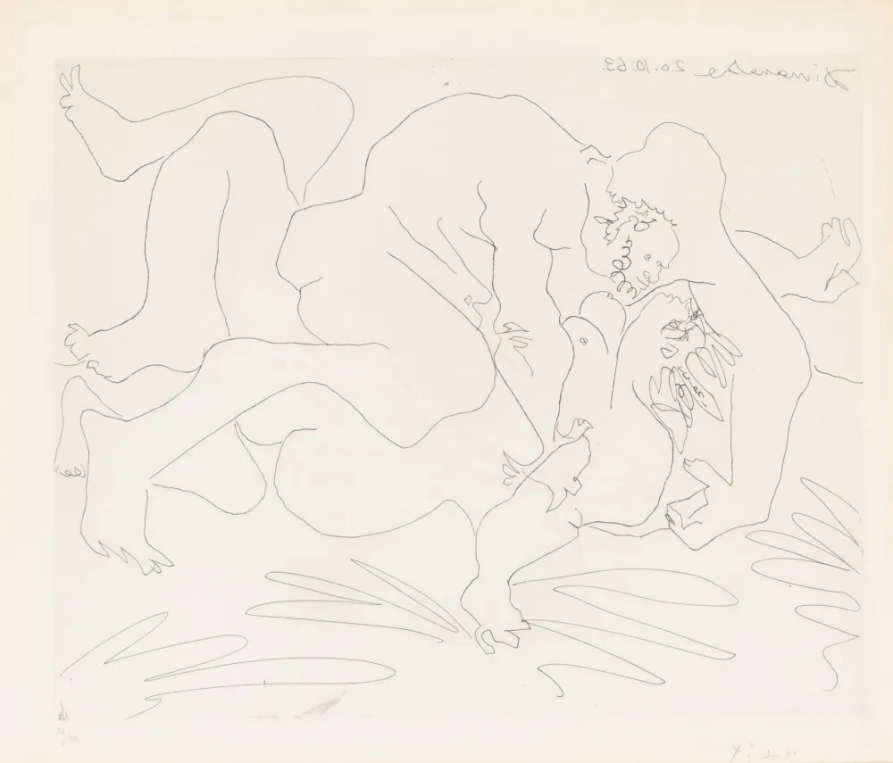 Grabado Picasso - L'Etreinte