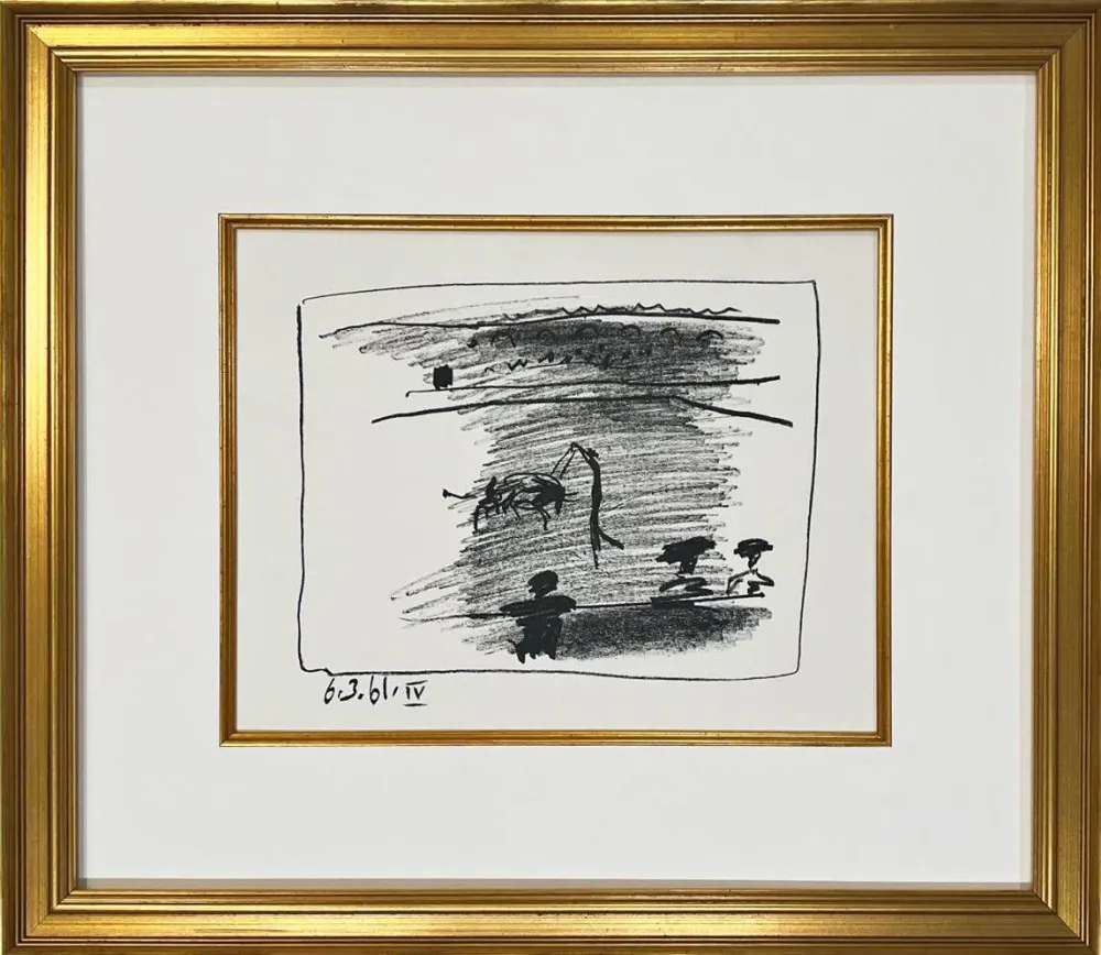 Litografía Picasso - Los Banderillos