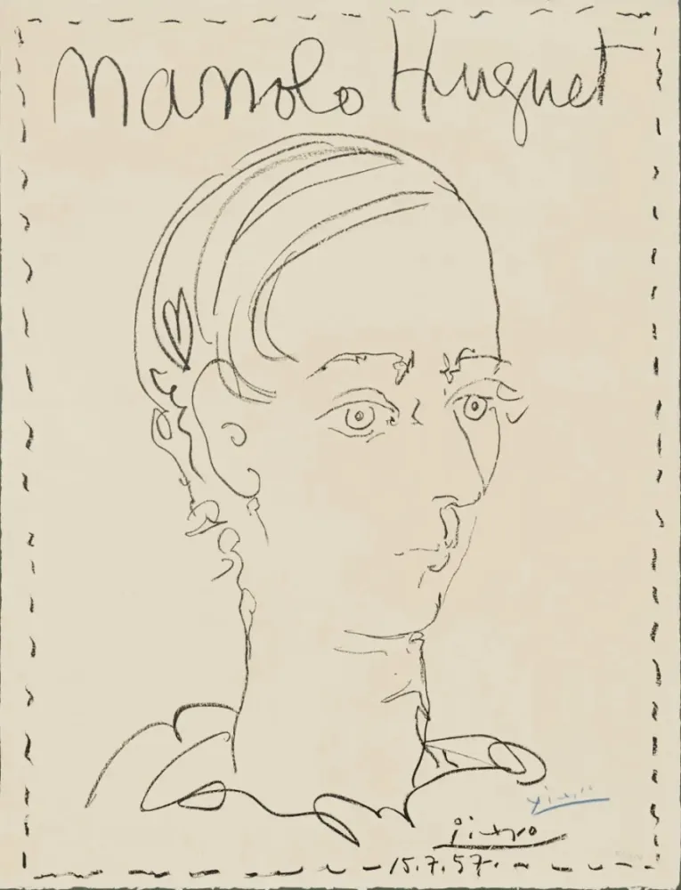 Litografía Picasso - Manolo Huguet