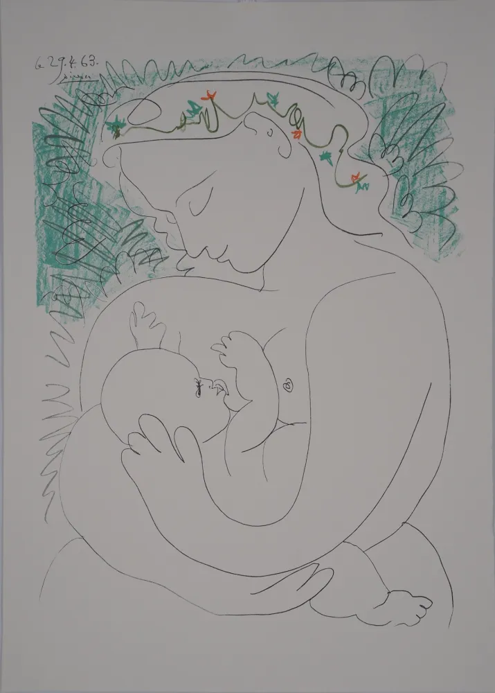 Litografía Picasso - Maternité, grand modèle