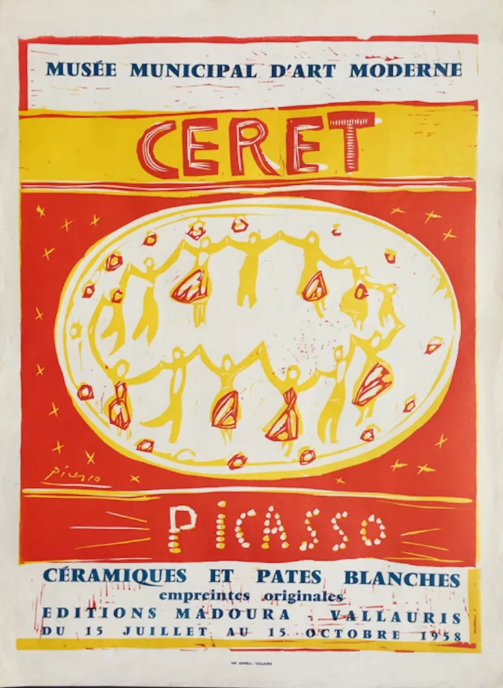 Linograbado Picasso - Musee Municipal D’art Moderne Ceret (B. 1283)