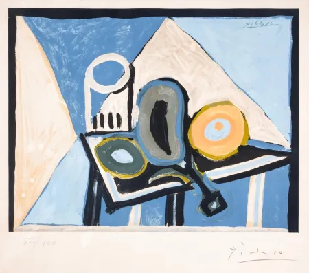 Litografía Picasso - Nature morte à l’aubergine