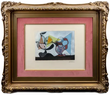 Aguafuerte Y Aguatinta Picasso - Nature morte aux poires et au pichet