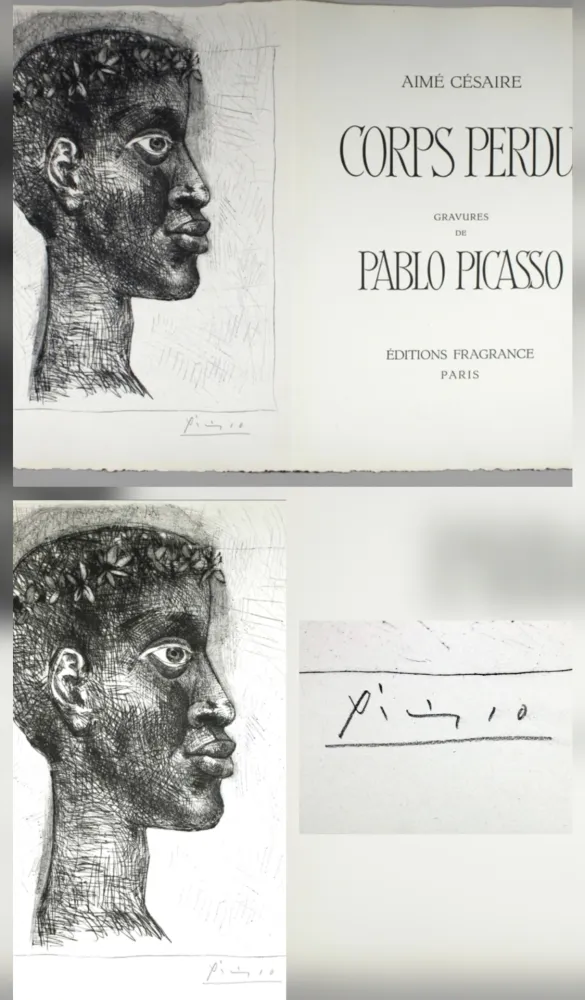 Grabado Picasso - Negre Negre Negre/ Corps Perdu 