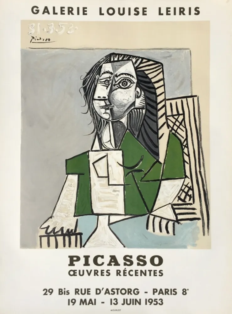 Litografía Picasso - Oeuvres Récentes, Galerie Louise Leiris