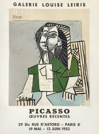 Litografía Picasso - Oeuvres Récentes, Galerie Louise Leiris