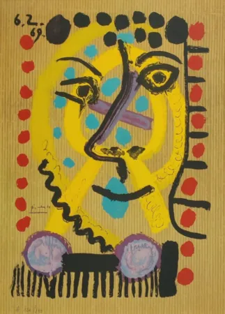 Litografía Picasso - One plate, from Les Portraits Imaginaires