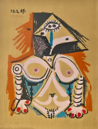 Litografía Picasso - One plate, from Les Portraits Imaginaires (3)