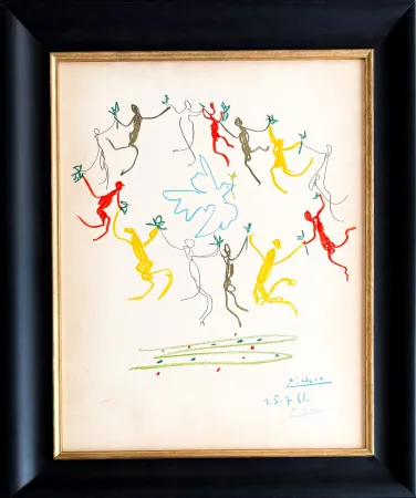 Litografía Picasso - Pablo Picasso (1881 - 1973) - La ronde de la jeunesse - Color lithograph on Arches paper - 1961