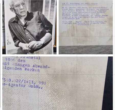 Fotografía Picasso - Pablo Picasso Vintage Press Photo (c.1956) – Göbel / DPA Archive, Type 1