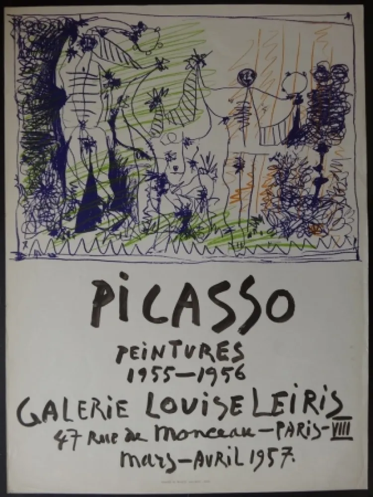 Litografía Picasso - Peintures - Galerie Leiris 1957