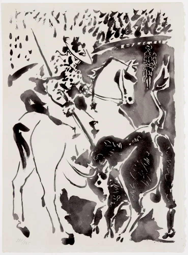 Aguatinta Picasso - Picador et Taureau