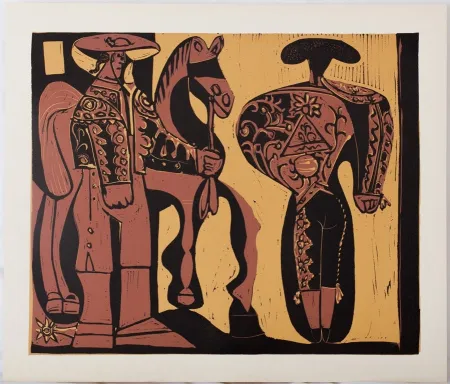 Linograbado Picasso - Picador et Torero