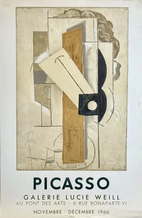 Litografía Picasso - Picasso  - Galerie Lucie Weill, 1966