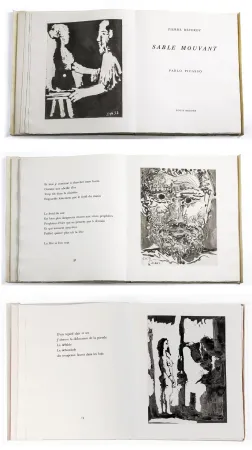 Libro Ilustrado Picasso - Pierre Reverdy. SABLE MOUVANT. 10 aquatintes originales (1966)
