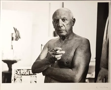 Fotografía Picasso - ' Portrait à la cigarette '  par André Villers