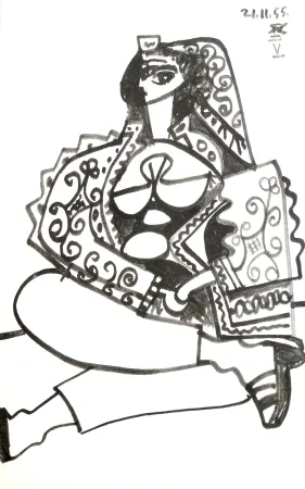 Litografía Picasso - Portrait de femme