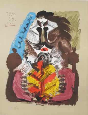 Litografía Picasso - Portrait Imaginaires 27.4.69