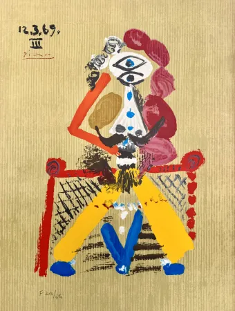 Litografía Picasso - Portraits Imaginaires 12.3.69 III