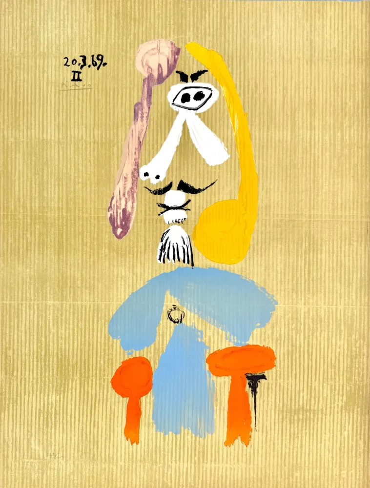 Litografía Picasso - Portraits Imaginaires 20.3.69 II