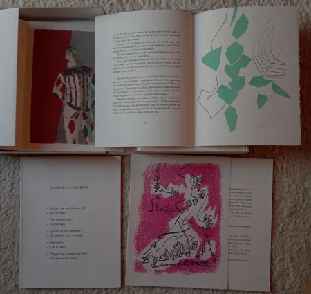 Litografía Picasso - Souvenirs et Portraits d Artistes- Mourlot 