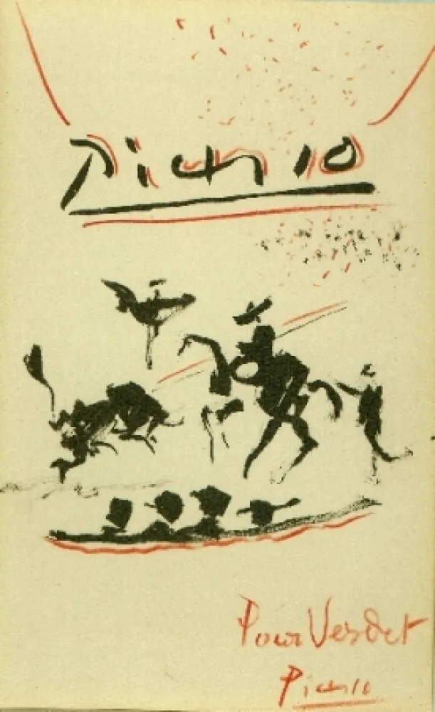 Litografía Picasso - Tauromachie
