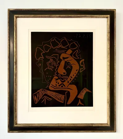 Linograbado Picasso - Tete d’Histrion