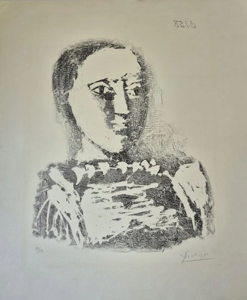 Litografía Picasso - The Embroidered Sweater