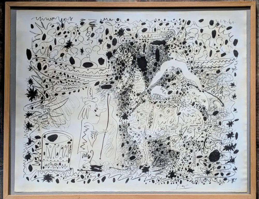 Litografía Picasso - The Horsewoman / L’Ecuyère - Rare Original Lithograph on wove paper, 1960