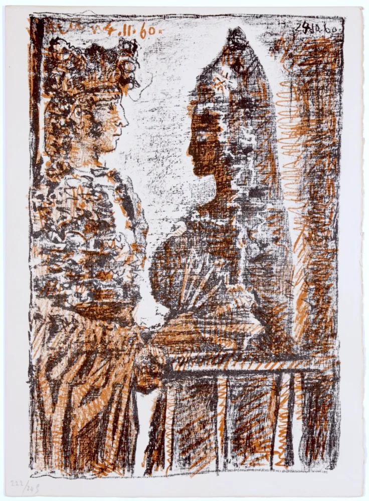 Aguatinta Picasso - Torero and Señorita
