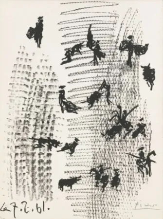 Litografía Picasso - Toros y Toreros Frontispiece
