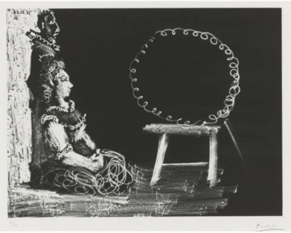 Aguatinta Picasso - Un couple d'amateurs