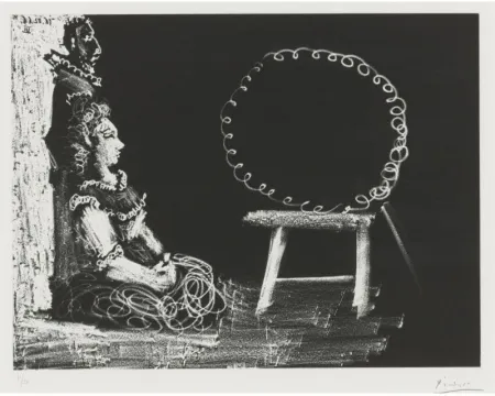 Aguatinta Picasso - Un couple d'amateurs