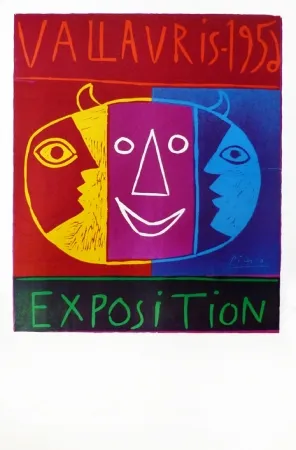 Linograbado Picasso - Vallauris 1956