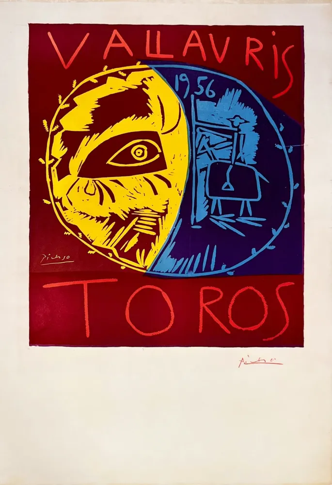 Linograbado Picasso - Vallauris 56