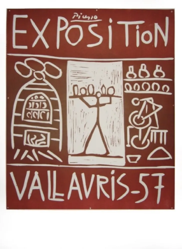 Linograbado Picasso - Vallauris 57