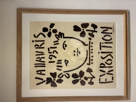Linograbado Picasso - Vallauris Exposition, 1951