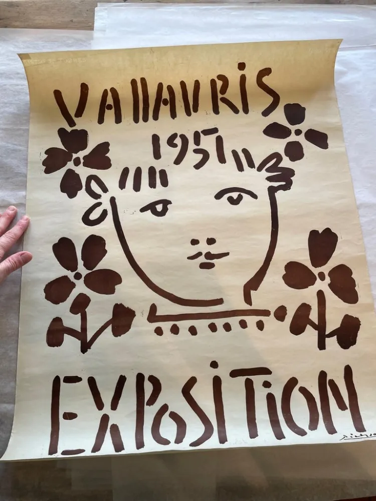 Linograbado Picasso - Vallauris Exposition 1951