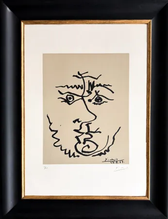 Litografía Picasso - Visage