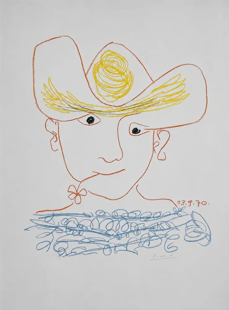 Litografía Picasso - Young Spanish Peasant