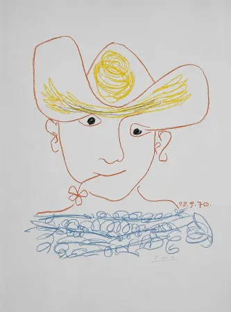 Litografía Picasso - Young Spanish Peasant