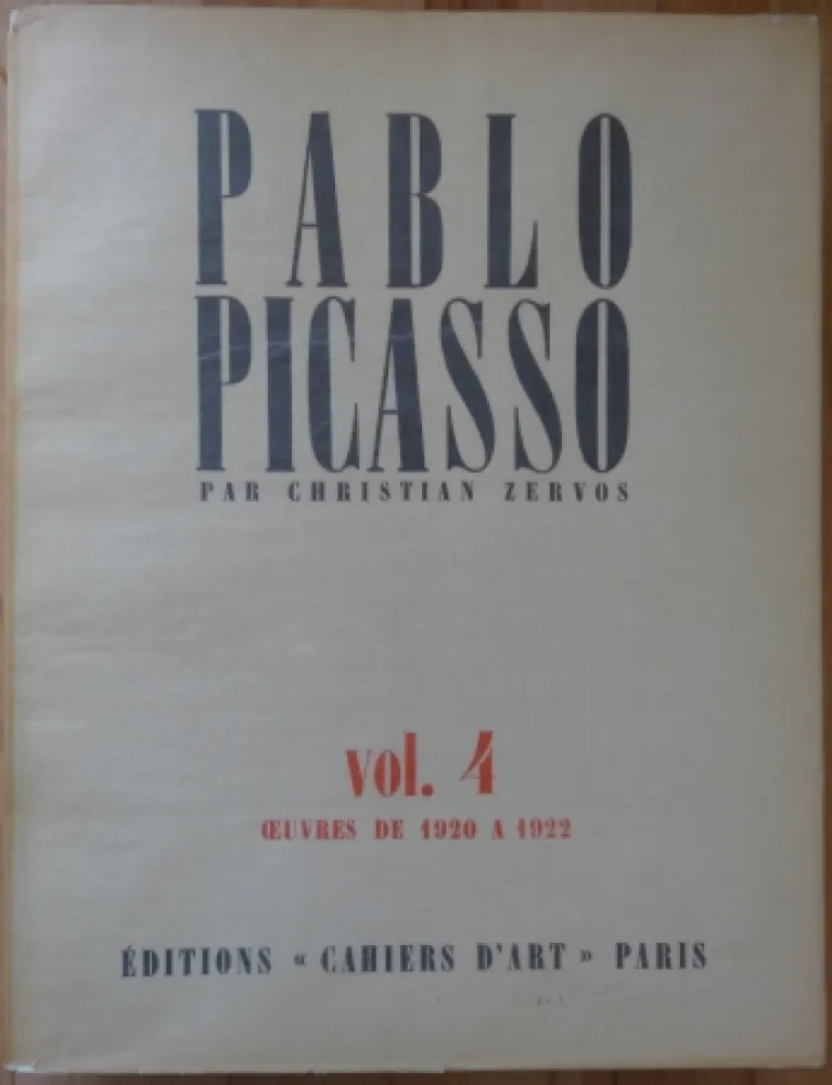 Libro Ilustrado Picasso - Zervos Vol 4 (1920-1922)
