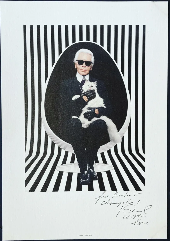 Sin Técnico Pierre Et Gilles - Karl Lagerfeld et Choupette, 2015