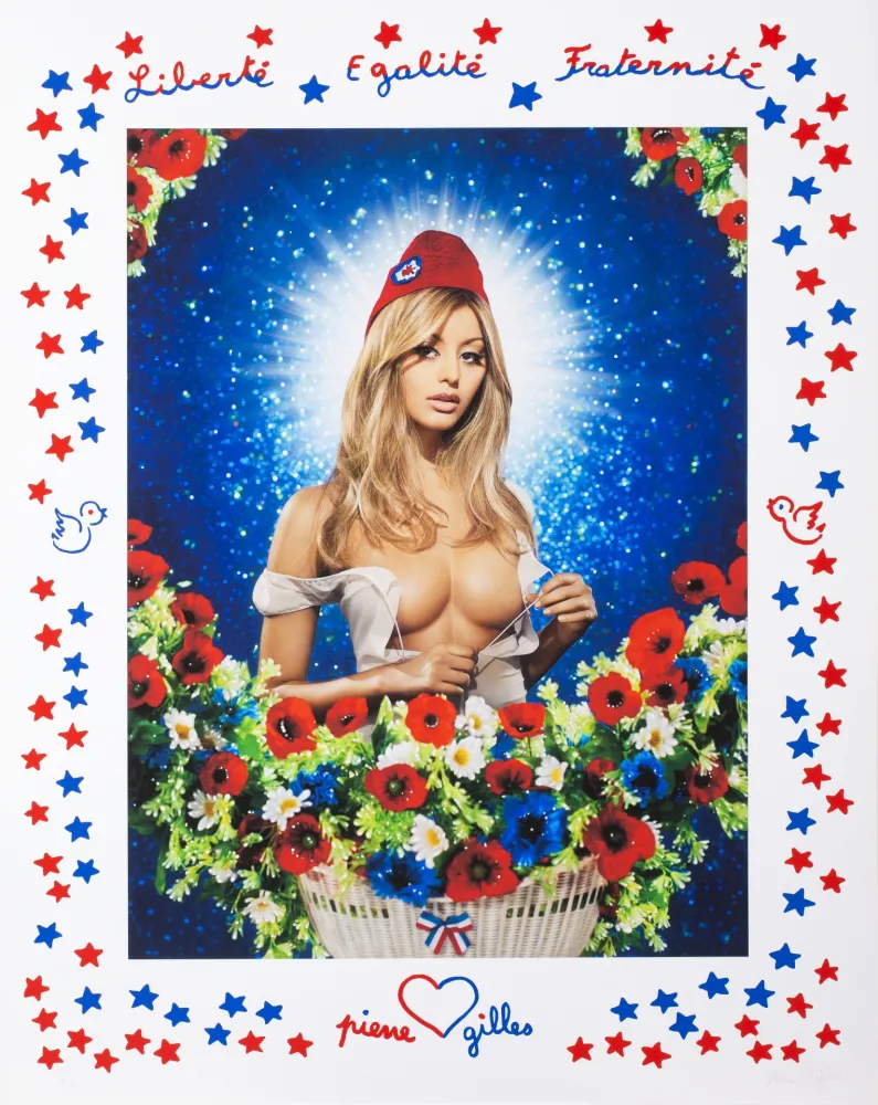 Serigrafía Pierre Et Gilles - Zahia / Marianne