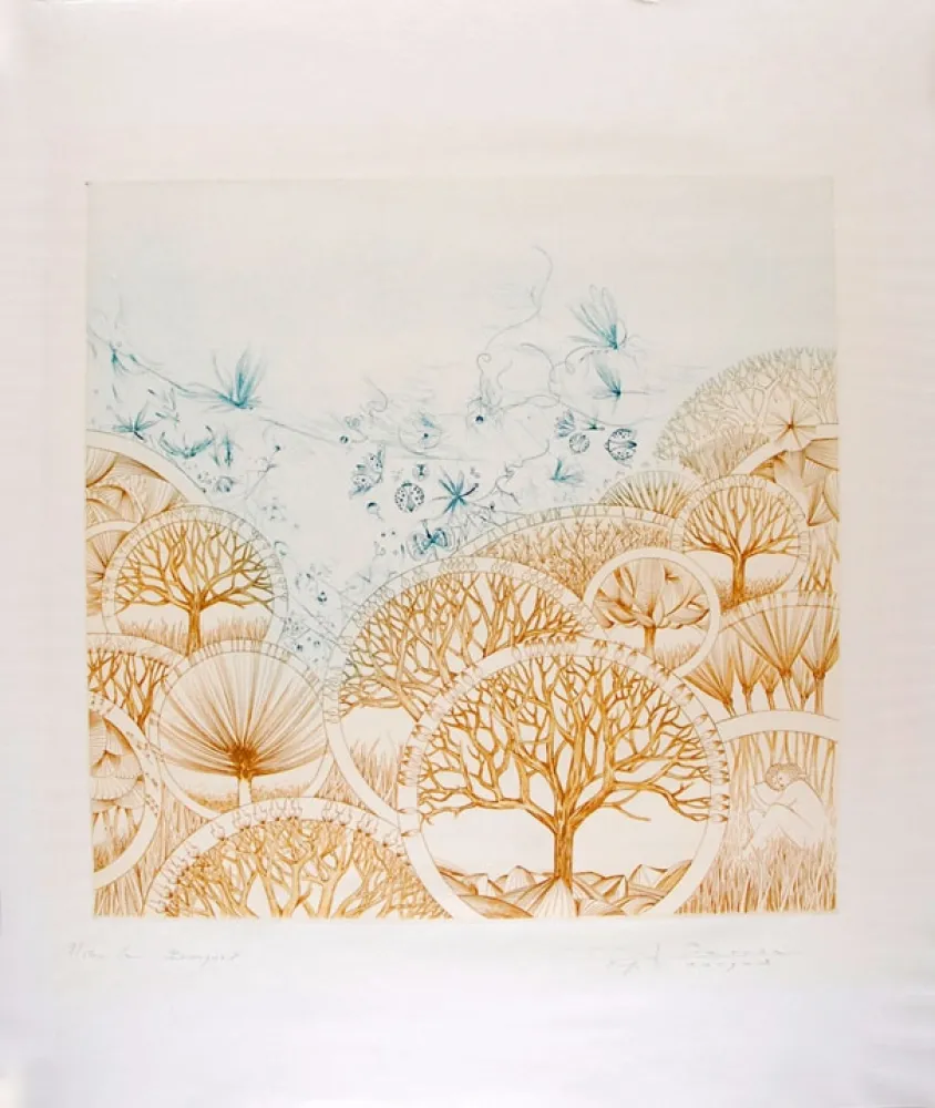 Grabado Pierron - Le Bosquet