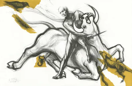 Litografía Pignon-Ernest - Mithra